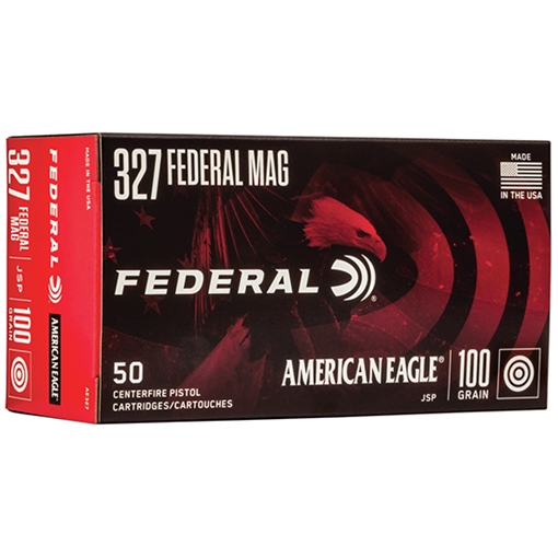Federal American Eagle Handgun 327FederalMag 100gr Soft Point 50 Per Box/20 Case AE327