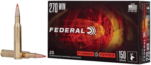 Federal Fusion, 270 Winchester, 150 Grain, Fusion Polymer Tip, 20 Round Box FEF270TFS2