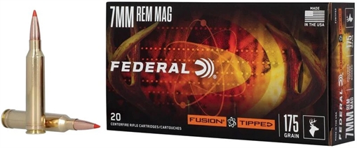 Federal Fusion, 7MM Remington, 175 Grain, Fusion Polymer Tip, 20 Round Box F7RTFS2