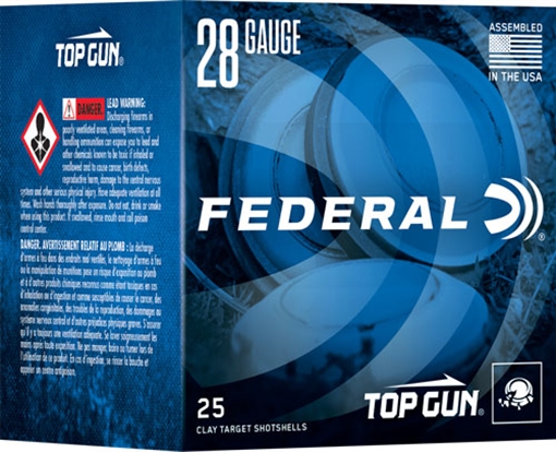 FEDERAL TOP GUN 28GA 2.75" 3/4 OZ #7.5 1330FPS 250RD CASE LOT TGS28217.5