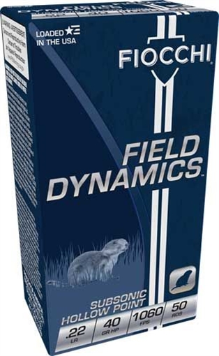 Fiocchi Fiocchi Shooting Dynamics Sport&Hunting Rifle Ammo 22 LR 38 gr. Hollow Point 50 rd. 22FHPSUB