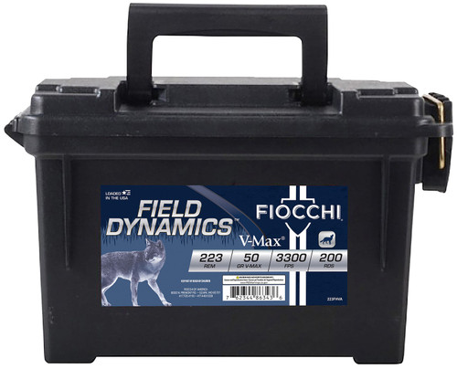 Fiocchi Extrema Hunting .223 Remington 50gr, V-Max 200rd/Case