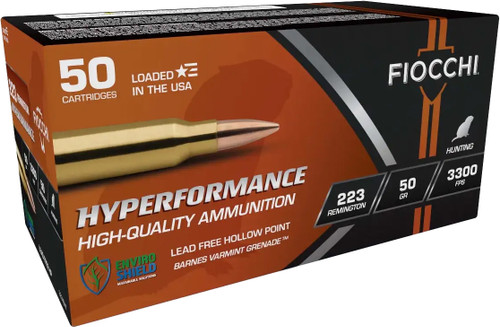 Fiocchi Hyperformance 223Remington 50gr, 20rd Box