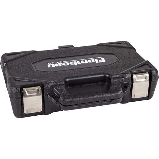 FLAMBEAU GUNCASE SINGLE HANDGUN BLACK PLUCK FOAM 12.125X6.6X2.5" W/ZERUST 35DWS