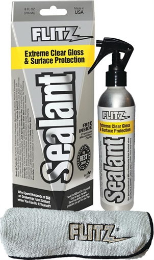FLITZ SEALANT 8 OZ SPRAY BOTTLE W/ FREE MICROFIBER CS02908