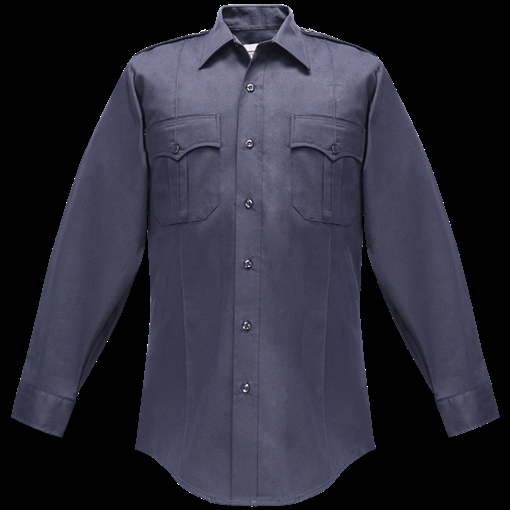 Flying Cross Duro Poplin Long Sleeve Shirt w/ Sewn-In Creases 35W54 76 15.5 36/37