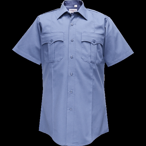 Flying Cross Duro Poplin Short Sleeve Shirt w/ Sewn-In Creases 85R54 35 16.5 N/A
