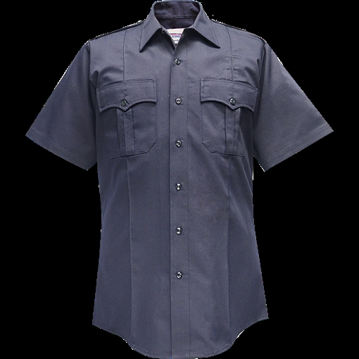 Flying Cross Duro Poplin Short Sleeve Shirt w/ Sewn-In Creases 85R54 76 16.5 N/A