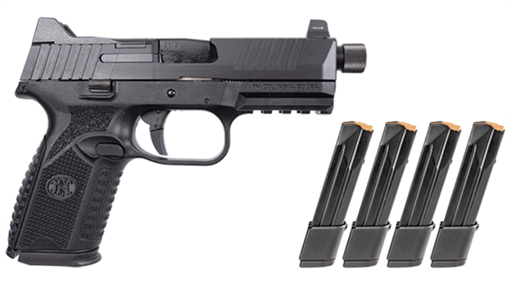 FN AMERICA 509M TACTICAL OR 9MM 4.5 TB BLK 4 24RD 1 15R 66101711