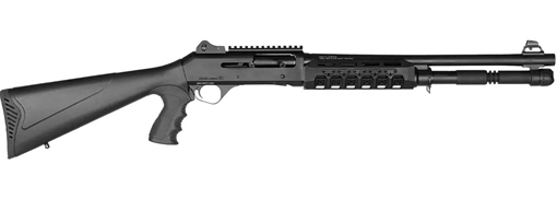 Four Peaks Imports AKSA Arms S4 12 Gauge 3" 5+1 18.50" Chrome Plated 7075-T6 Aluminum Receiver Black Synthetic Stock 12074