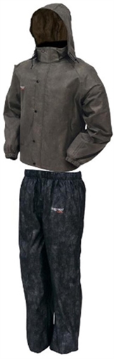 FROGG TOGGS ALL SPORT RAIN SUIT STONE/BLK AS1310-105-S
