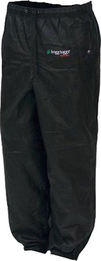 FROGG TOGGS C50 PRO ACTION RAIN PANTS-BLACK PA83122-01-L