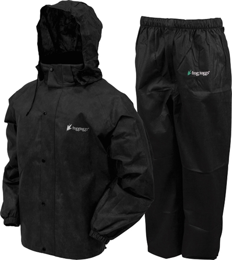 FROGG TOGGS RAIN & WIND SUIT ALL SPORTS MEDIUM BLK/BLK AS1310-01MD