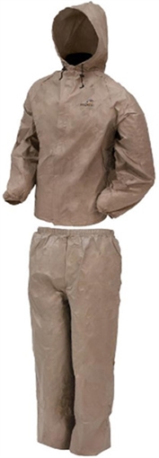 FROGG TOGGS RAIN SUIT MENS ULTRA-LITE-2 MEDIUM KHAKI! UL12104-04MD