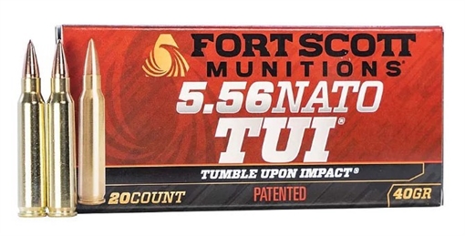 FORT SCOTT MUNITIONS 5.56 40GR TUI 20RD 556-040-SCV2