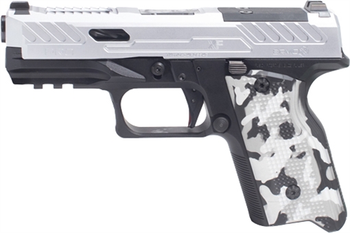 Fusion XF PRO, Semi-automatic Pistol, Striker Fired, Aluminum Frame, Compact, 9MM, 4" Barrel, Tenifer Finish, Black, Chrome Slide, Fixed Combat Sights, Optic Ready, 10 Rounds, 2 Magazines XF-9-C-10 XF9C10