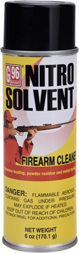 G96 NITRO SOLVENT 6OZ. AEROSOL SKEET & TRAP SHOOTERS 1105