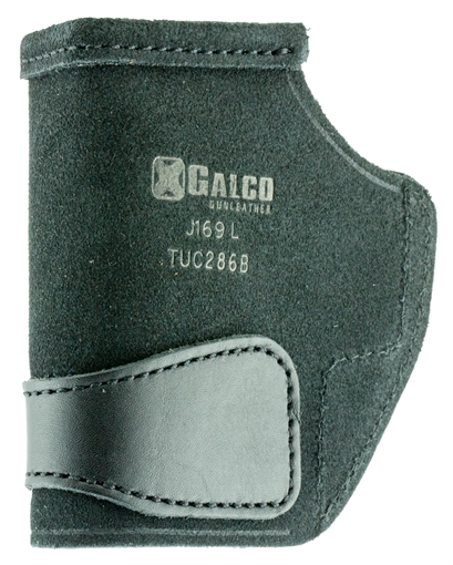 Galco Tuck-N-Go 2.0 IWB Black Leather Compatible w/ Glock 26 Gen3-5/27 Gen3-5/Taurus G2C UniClip/Stealth Clip Mount Ambidextrous TUC286B