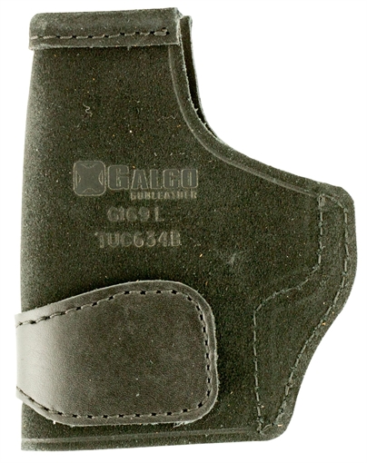 Galco Tuck-N-Go 2.0 IWB Black Leather UniClip/Stealth Clip Fits Kimber Solo/S&W M&P Bodyguard w/CT Laser Ambidextrous TUC634B