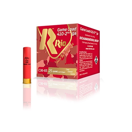 Rio Outdoors Corp. GAME LOAD 410 BORE 3'' 11/16OZ #6 SHOT 25/BOX RCHV366