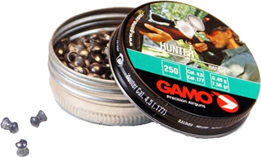 GAMO 177 HUNTER PELLETS 7.56 GRAINS 250PK TIN 6320824BT54