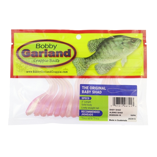 GENE LAREW 2" BABY SHAD ALBINO SHAD BGBS200-18
