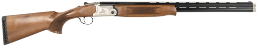 Gforce Arms Filthy Pheasant Youth 28 Gauge Break Open 3" 2rd 24" Over/Under Vent Rib Barrel, Nickel Plated Engraved Receiver, Fixed Turkish Walnut Stock GF52824Y