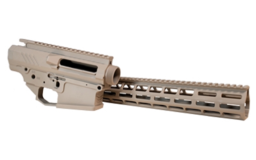 Grey Ghost Precision AR-10 Receiver Set, Semi-automatic, Lower/Upper Billet Builders Set, 308 Winchester, 15" MLOK Handguard, Cerakote Finish, Flat Dark Earth E GGP-S-HEAVY-RCVR-BS-FD
