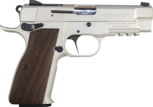 Girsan High Power PI 9mm, 3.88" Barrel, Silver Cerakote, Walnut Grip, 15rd
