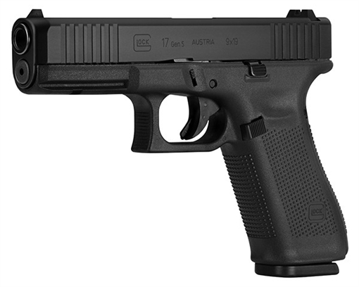 G17 GEN 5 9MM 4.49 IN BBL - BLACK - BOLD SITES FRONT SERRATIONS PA175S303AB