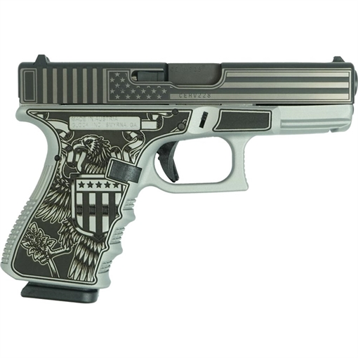 Glock 19 Gen 3 "Trump 2024 Take America Back" Handgun 9mm Luger 15rd Magazines(2) 4" Barrel Austria PI19502 MODTTAB