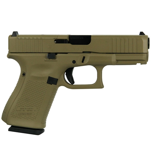 Glock 19 Gen 5 MOS Custom "FDE" Handgun 9mm Luger 15rd Magazines (3) 4.02" Barrel Austria PA195S203MOS MODFDE