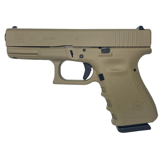 Glock 23 Gen 3 Custom "FDE" Handgun .40 S&W 13/rd Magazines (2) 4.02" Barrel USA UI2350203 MODFDE