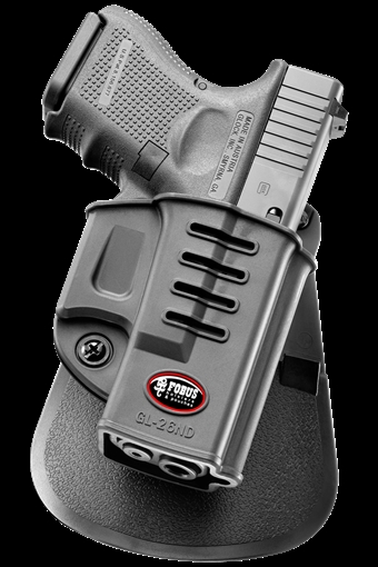 FOBUS GLOCK 26/27 W/RET SCREW LH PADDLE HOLSTER FOBGL26NDLH