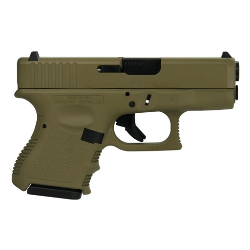 Glock 26 Gen 3 Custom "FDE" Subcompact Handgun 9mm Luger 10/rd Magazine 3.43" Barrel USA UI2650201 MODFDE