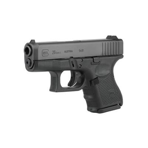 Glock 26 Gen 4 Subcompact Handgun 9mm Luger 10/rd Magazines (3) 3.4" Barrel Black Austria REFURBISHED PR26501
