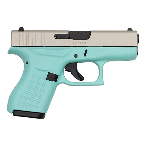 GLOCK 42 380ACP ROBIN EGG BLUE SATIN 3.25 6RD UI4250201RESA