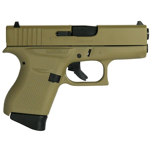 Glock 43 Gen 4 Custom "FDE" Subcompact Handgun 9mm Luger 6/rd Magazines (2) 3.41" Barrel USA UI4350201 MODFDE