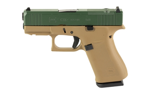 GLOCK 43X 9MM 10 MOS TAN/GRN SLIDE PX4350204FRMOSTCTJJS