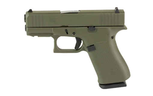 GLOCK 43X 9MM 10RD OD GREEN FRT RAIL UX4350204FRN-OD