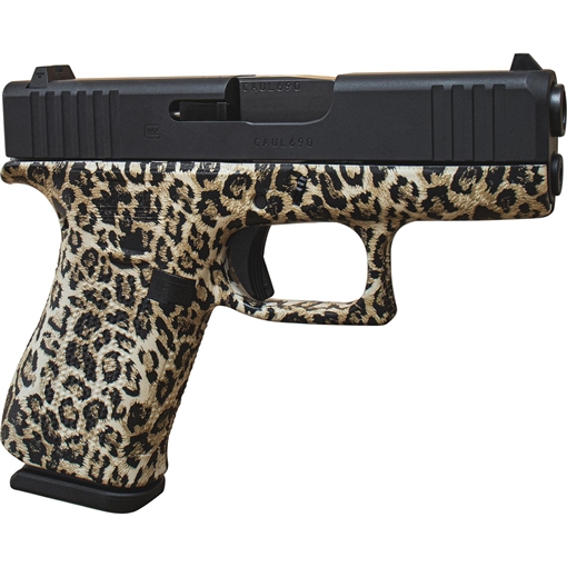 Glock 43x Custom "Leopard Print" Subcompact Handgun 9mm Luger 10rd Magazines (2) 3.41" Barrel USA Made UX4350201 MODLP