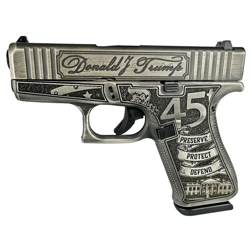 Glock 43x Custom "Trump" Subcompact Handgun 9mm Luger 10rd Magazines (2) 3.41" Barrel Austria PX4350201 MODT24