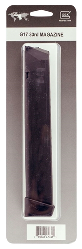 Glock Factory Original Glock 17 Magazine 9mm Luger Pkg 33/rd MF17033