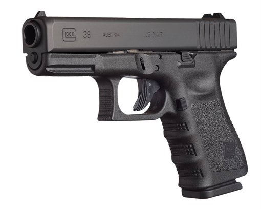 Glock 38 Gen 3 Compact Handgun .45 GAP 8rd Magazines (2) 4.02" Barrel Black Austria PI3850201