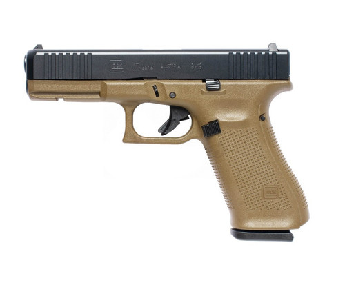 Glock G17 Gen 5 Lipsey's Exclusive 9mm, 4.49" Barrel, Flat Dark Earth Frame, Black Slide, 17rd