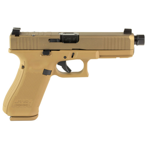 Glock G17X 9mm, 4.99" Threaded Barrel, Flat Dark Earth, Optic Ready, 17rd