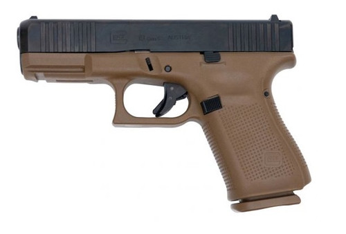 Glock G19 Gen 5 Lipsey's Exclusive 9mm, 4.02" Barrel, Flat Dark Earth Frame, Black Slide, 10rd