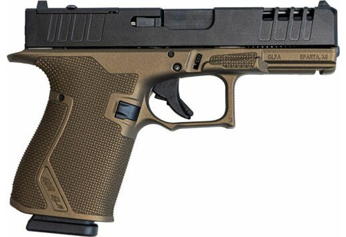 Great Lakes =Striker 9mm, 4" Barrel, Bronze Cerakote Frame, Black Slide, 15rd
