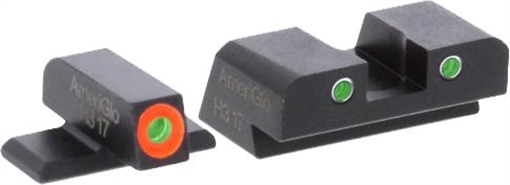 AMERIGLO SIGHTS ALL SIG EXCEPT P250/1911 PROGLO ORANGE FRONT CLASSIC GREEN REAR SG-741