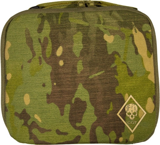 Grey Ghost Gear Pistol Case, Multicam Tropic, Adjustable Carry Strap, Internal Zippered Mesh Pocket, Holds Full Size Pistol and Two Magazines 6026-40